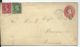 1901 Washington Stamped Envelope Two Cents Plus Additional Postage New York To Germany Front & Back Shown - 1901-20