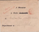 1867 - ENVELOPPE De SERVICE Avec MARQUE Des CAISSES D'AMORTISSEMENT Pour VENDÔME (LOIR ET CHER) - Frankobriefe