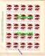 BULGARIA / Bulgarie 1961 MUSHROOM ( Champignons)  8 Sheet – 5x5 =25 Set Imperforated - MNH** - Pilze