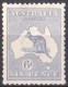 Australia 1915 Kangaroo 6d Blue 3rd Wmk MH - Nuevos