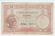 New Caledonia Noumea 5 Francs 1926 "F+" P 36b 36 B - Nouvelle-Calédonie 1873-1985