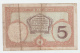 New Caledonia Noumea 5 Francs 1926 "F+" P 36b 36 B - Nouvelle-Calédonie 1873-1985
