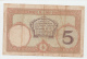 New Caledonia Noumea 5 Francs 1926 "F+" P 36b 36 B - Nouméa (Neukaledonien 1873-1985)