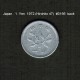 JAPAN    1  YEN  1972  (HIROHITO 47---SHOWA PERIOD)  (Y # 74) - Japon