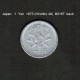 JAPAN    1  YEN  1973  (HIROHITO 48---SHOWA PERIOD)  (Y # 74) - Japan