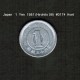 JAPAN    1  YEN  1981  (HIROHITO 56---SHOWA PERIOD)  (Y # 74) - Japan