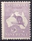 Australia 1916 Kangaroo 9d Violet 3rd Wmk MH - Neufs