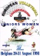 VOLLEYBALL Juniors Women European Volleyball Championship Belgium 1998 - Programmes