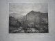 Vue Prise Près De Montaigle. Lithographie Originale Vers 1850. - Estampes & Gravures