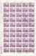 HUNGARY - UNGHERIA - MAGYAR 1973 TRAIN  Communication, Postal, POSTAGE DUE STAMPS. Postal Operations SHEET USED. - Ganze Bögen