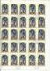 HUNGARY - UNGHERIA - MAGYAR 1972 F. Sebesteny: -16th Century Scribe SHEET USED FOGLIO USATO - Full Sheets & Multiples