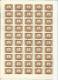 HUNGARY - UNGHERIA - MAGYAR 1965 1969 DUE POSTAGE PORTO 4 FT NUMERAL TASSE CIFRA SHEET USED FOGLIO USED - Feuilles Complètes Et Multiples