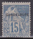 GUADELOUPE - YVERT N° 19 * - COTE = 64 EUR. - - Ungebraucht