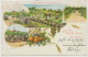 Saluts De Mikveh Jisrael Palestine Ecole Agriculture  Litho Wilhelm Grofs P. Used Jaffa 1906 Type Blanc - Palestine