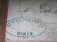 Delcampe - 9-10-1871 Cérés Seul Sur Lettre (facture Entête )de Nimes Pr Port Sur Saône Haute Saône Vinaigre Vin Rouge En Fut - 1849-1876: Période Classique