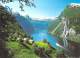 NORVEGE NORWAY Norge-GEIRANGERFJORD View From Skagefla Towards The Seven Sisters (bateau Paquebot)(Geiranger) - Norvegia