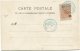 OBOCK CARTE POSTALE AFFRANCHIE AVEC LE N°53a DEPART DJIBOUTI 16 NOV 01 - Briefe U. Dokumente