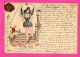 POSTES, TELEGRAPHES & TELEPHONES - PIgeon-voyageur - Illustration - Cachet Cire - H.C. Wolf édideur Paris -texte Chanson - Poste & Facteurs