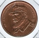 CUBA / KUBA *** 1 Peso 1993 ***  Cobre / Copper / Kupfer - BRO - KM# 397 - 37,9mm - Fidel Castro  - Attack On Moncada - Cuba