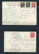 France 1945,1950 (2) Postal Cards To USA - Covers & Documents