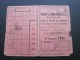 1944 Carte Carnet De Contrôle Des Vacations Effectué Par Ouvrier-docker Port De Marseille Et Annexes Navigation Maritime - Other & Unclassified