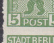 SBZ Berlin-Brandenburg 1 A XII, Senkrechtes Paar Eckrand Ru, Gestempelt, Mit Plattenfehler: "O" In "POST" Oben Offen - Altri & Non Classificati