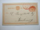 1888 Postal Stationary Used With Red Postmark - Orange Free State (1868-1909)