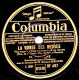 78 Trs - Columbia DF 497 - Etat EX - MALLOIRE -  J´AI TANT PLEURE - LA RONDE DES HEURES - 78 T - Disques Pour Gramophone