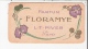 PARFUM FLORAMYE L T PIVER PARIS CARTE PARFUMEE ANCIENNE - Anciennes (jusque 1960)