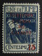 ITALIA Regno Fiume-1920- "Reggenza Carnaro" C. 15 Su 25 MH* (descrizione) - Fiume