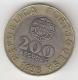 Portugal 200 Escudos 1998  Km 655      Xf+!!! - Portugal