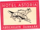 HOTEL LABELS  DANMARK   5 P Kobenhaven  Astoria  Richmond  Imperial SORO  Bornholm  Etiquettes De Bagage - Lugage Label - Hotelaufkleber