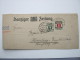 1922, Luftpoststreifband Aus Danzig  Nach Hamburg, Seltenes Porto - Cartas & Documentos