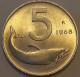 1968 - Italia 5 Lire   --- - 5 Lire