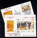 EGYPT / 1996 / POST DAY / PHARAONIC MURAL / DANCING / MUSIC / 2FDCS - Briefe U. Dokumente