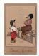 Carte 1920 Signée Parkinson : Enfants En Sabots ,fume Un Cigare - Parkinson, Ethel