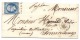 Enveloppe De Nancy Pour Sommesous 1854, Timbre N° 10  PC 2217, Au Verso Cachet Et Cursive Sommesous - 1849-1876: Classic Period