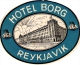 7 ICELAND   HOTEL LABELS    Borg Reykjavik  Skaldbreid   City  Loftleidir   2 Flag - Hotel Labels