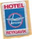 Delcampe - 7 ICELAND   HOTEL LABELS    Borg Reykjavik  Skaldbreid   City  Loftleidir   2 Flag - Hotel Labels