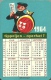 GAMBLING * LOTTERY * FOOTBALL POOL * SOCCER * SPORT * FOUR LEAF CLOVER * CALENDAR * Sportfogadas 1964 * Hungary - Kleinformat : 1961-70