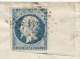 - Lettre - GIRONDE - BORDEAUX PC.441 S/TPND N°14 Exceptionnel Et RR - 1857 - 1853-1860 Napoléon III