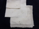 Lot De 3 Mouchoirs -MARIE-monogramme O Et CA.-- - Handkerchiefs