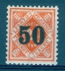 WURTEMBERG 1924  N° 180 SURCHARGE 50 SUR 25 P ORANGE NEUF  GOMME  DOS  CHARNIÈRES - Mint