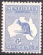 Australia 1913 Kangaroo 6d Blue 1st Watermark MH - Mint Stamps