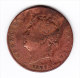 COINS   GRANDE-BRETAGNE    KM  692      1827 .       ( 9 ) - C. 1/2 Penny