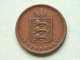 1858 - 2 DOUBLES / KM 4 ( Uncleaned - For Grade, Please See Photo ) ! - Guernsey