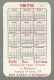 - CALENDARIO  --CAFE  BAR TERRAZA  -- SAN  ANTON-CARTAGENA-1970 - Small : 1961-70