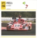 Fiche  -  24 Heures Du Mans  -  1977  -  Osella PA5  -  Carte De Collection - Voitures