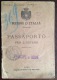 ^ LOBBI ALESSANDRIA REGNO PASSAPORTO PER L´ESTERO Z2 - Historical Documents