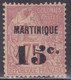 MARTINIQUE - YVERT N°18 * - COTE 2022 = 245 EURO - - Ongebruikt